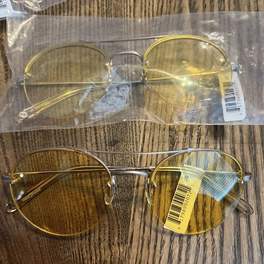 Garrett Leight Men's Sunglasses Beaumont Sun Gold Crystal - Picture 4 of 4